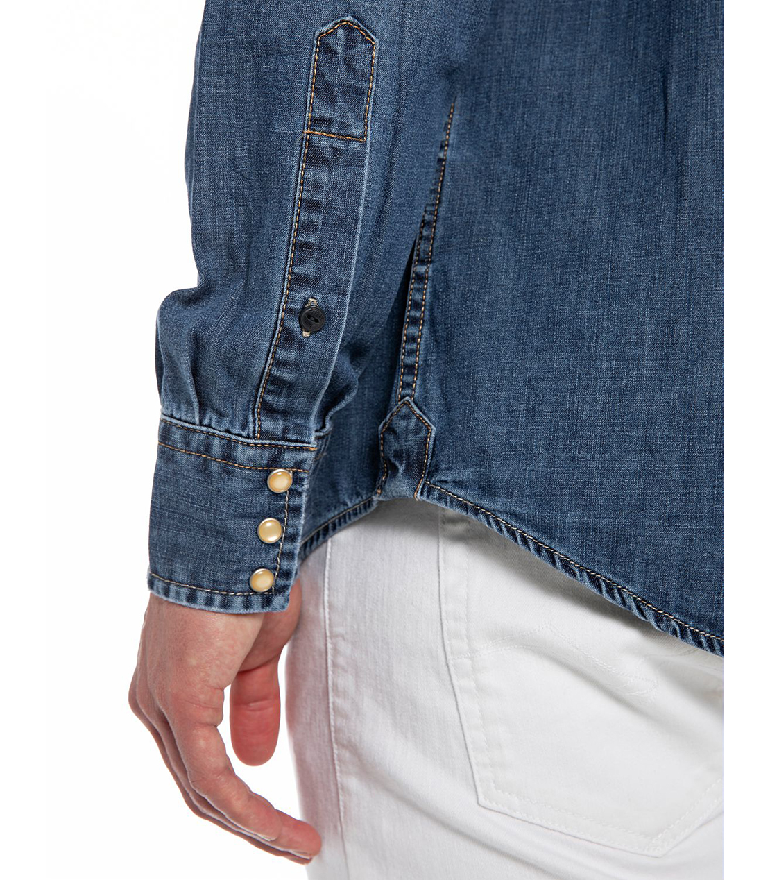 Aged 1year デニムシャツ 詳細画像 ミディアムブルー 5